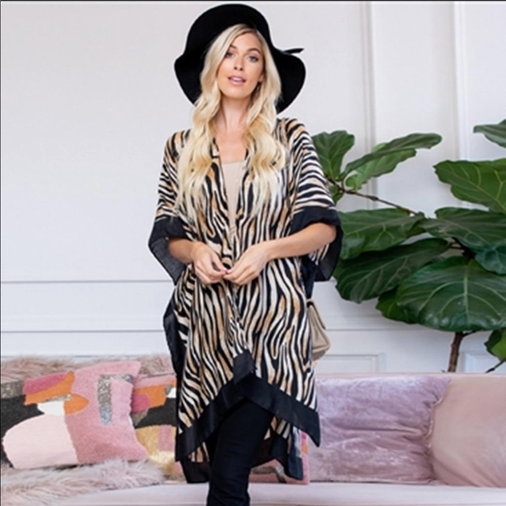 Tiger Print Kimono